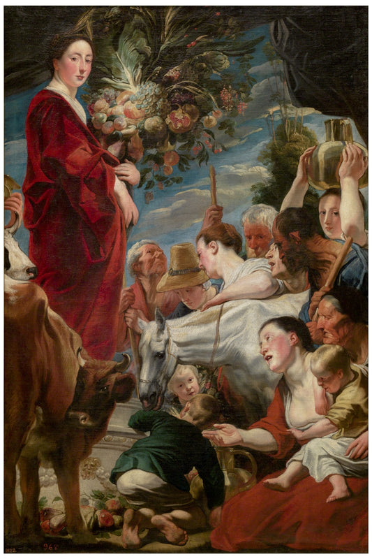 Offering to Ceres by Jacques Jordaens courtesy Museco del Prado