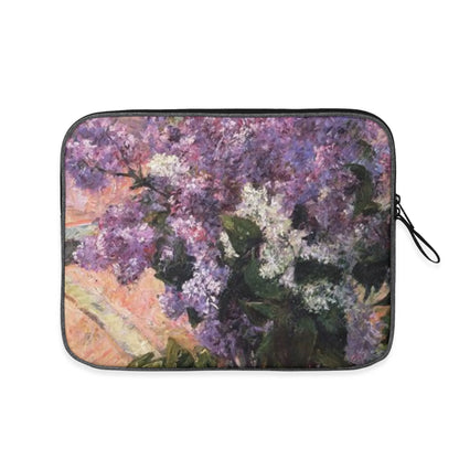 Lilacs on a Window by Mary Cassatt Tablet Sleeve Compatible with Laptop Bag 13 inch 14 inch