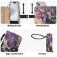 Lilacs in a Window by Mary Cassatt Brown Phone Flip Case PU Leather Cover for Most Mobile Phone Models