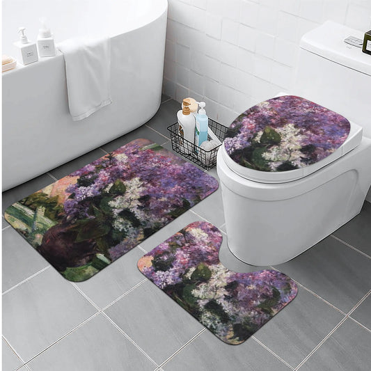 Lilacs in the Window Bathroom Toilet Set