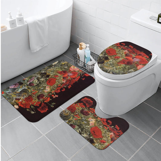 Poppies by John Singer Sargent Bathroom Toilet Set