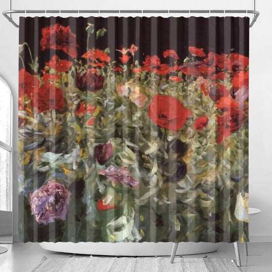 Poppies by John Singer Sargent Shower Curtain