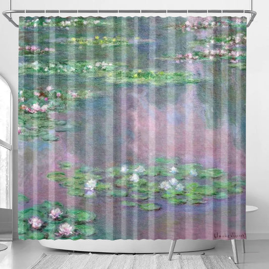 Water Lilies by Claude Monet Shower Curtain