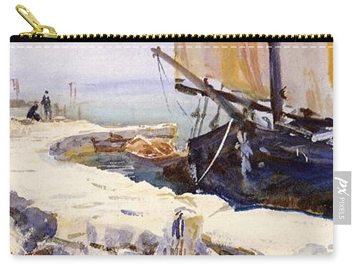 Above Lake Garda at San Vigilio by John Singer Sargent - Zip Pouch