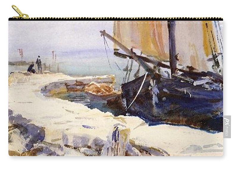 Above Lake Garda at San Vigilio by John Singer Sargent - Zip Pouch