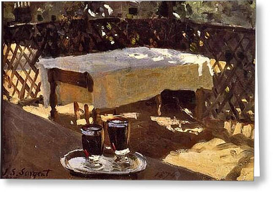 Two Wine Glasses by John Singer Sargent - Greeting Card