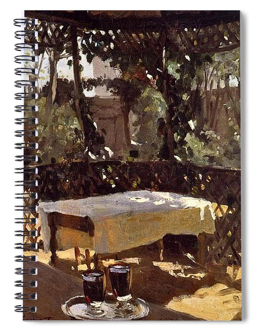 Two Wine Glasses by John Singer Sargent - Spiral Notebook