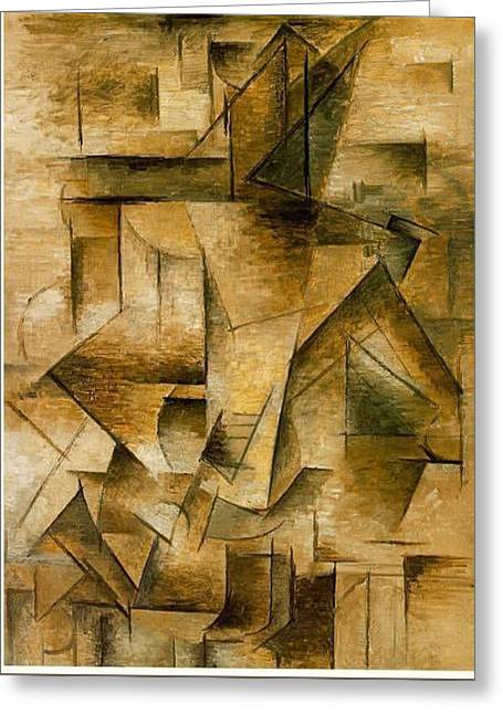 Guitar player by Pablo Picasso - Greeting Card