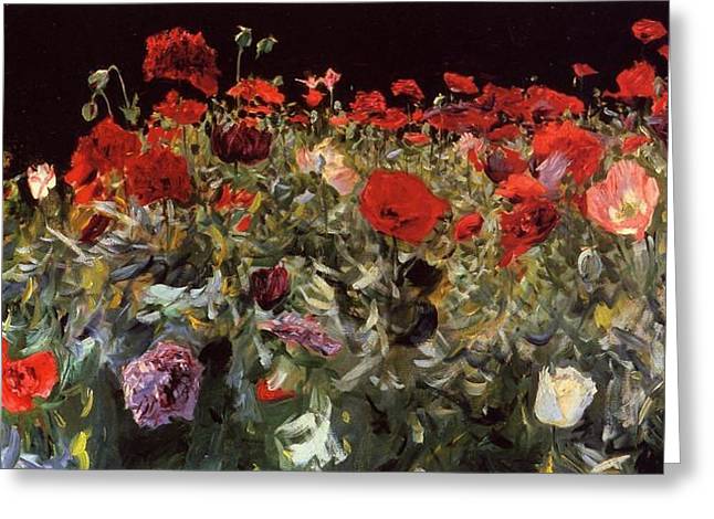 Poppies by John Singer Sargent Greeting Card - Greeting Card