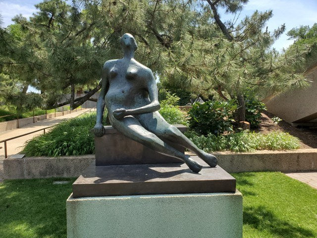 Hirshhorn Sculpture Garden Seated Woman by Henry Moore