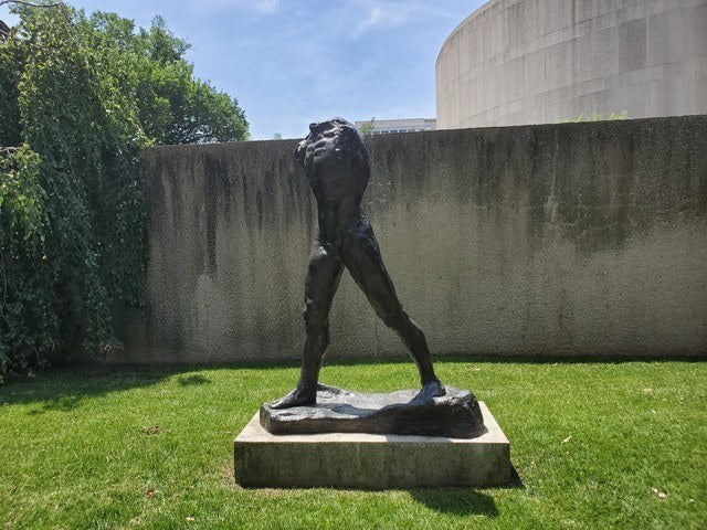 Hirshhorn Sculpture Garden Walking Man by Auguste Rodin