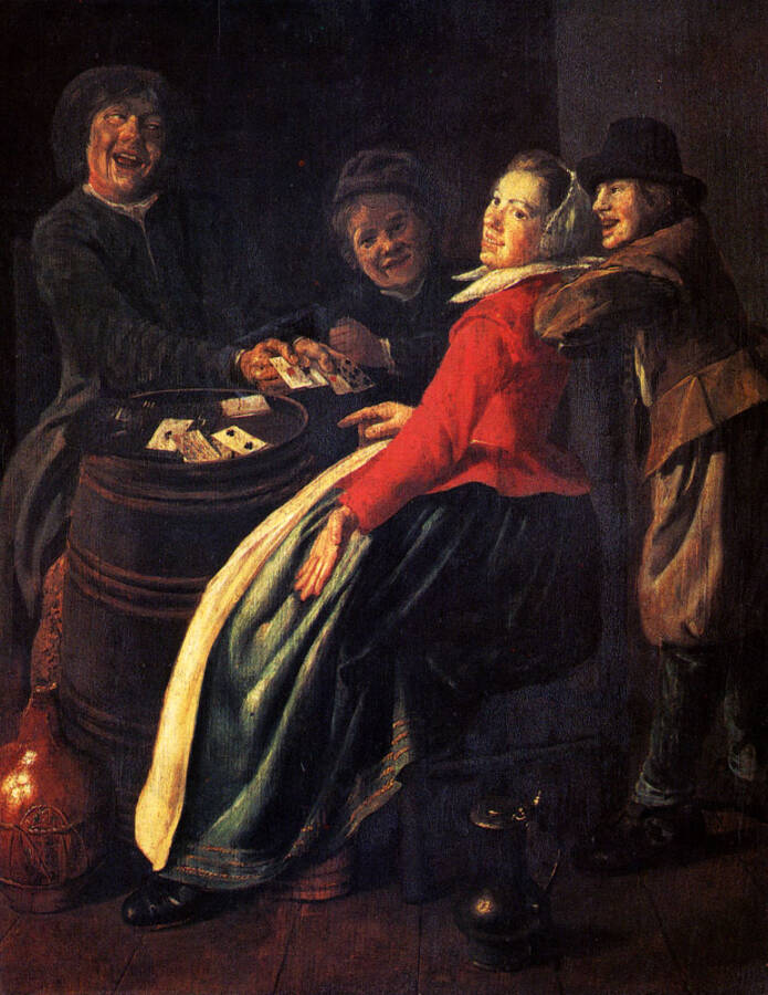 A Game of Cards by Judith Leyster