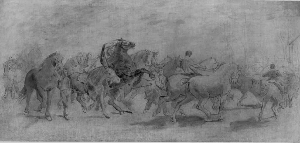 Study for the Horse Fair 1850 by Rosa Bonheur