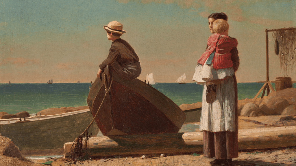 Winslow Homer, Dad’s Coming!, 1873