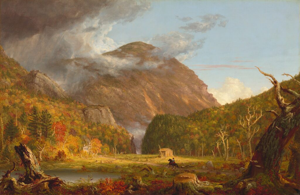 Thomas Cole, A View of the Mountain Pass Called the Notch of the White Mountains (Crawford Notch), 1839