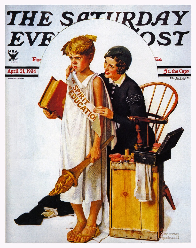 Spirit of Education by Norman Rockwell