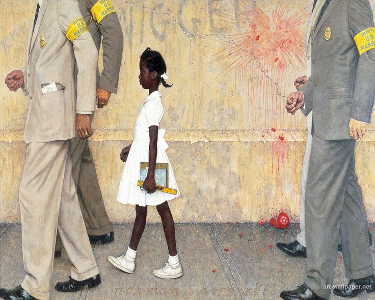 The Problem we All Live With Norman Rockwell Look Magazine