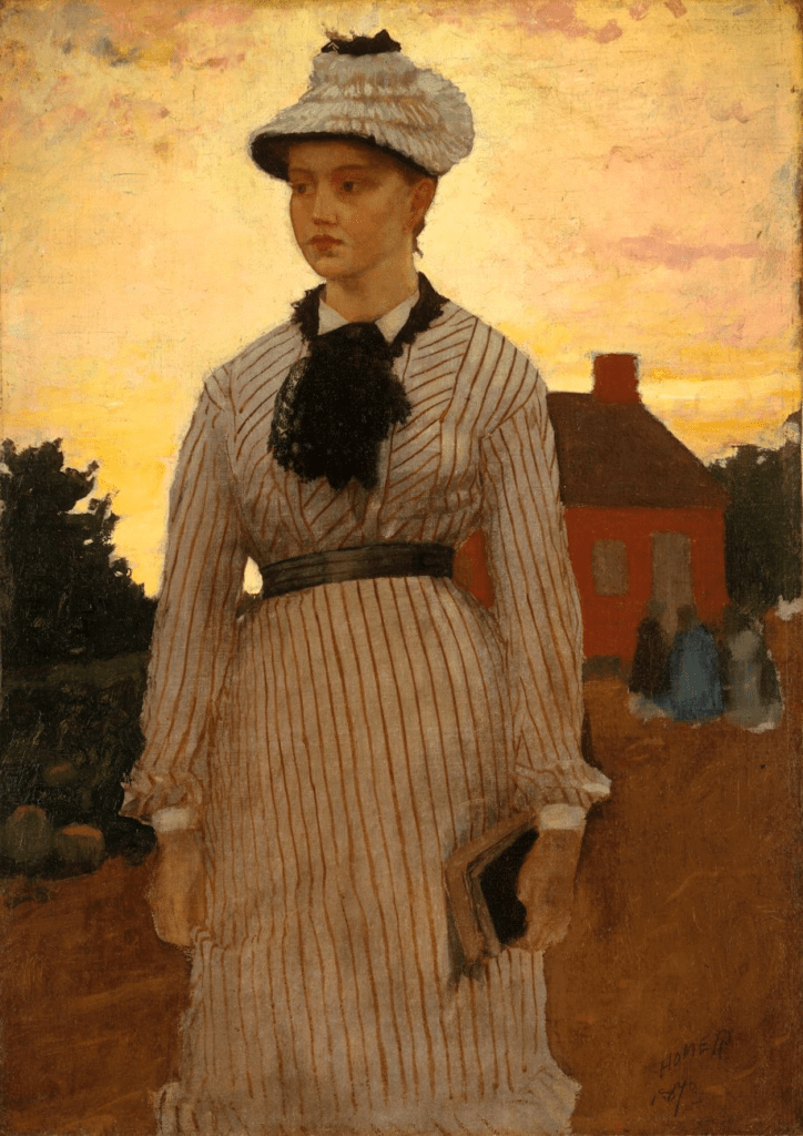 The Red School House by Winslow Homer