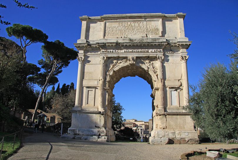 Arch of Titus front view