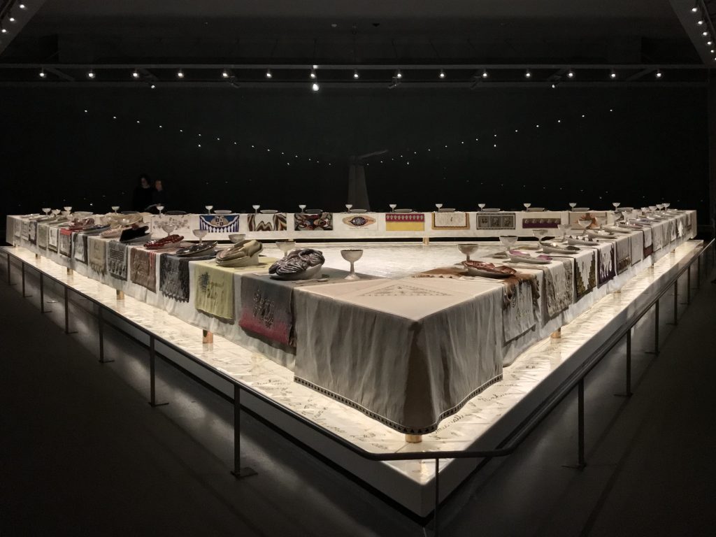 Judy Chicago, The Dinner Party, 1979. Image courtesy Wikimedia Commons