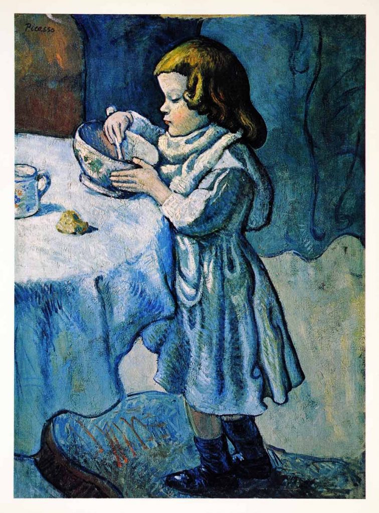 Le Gourmet by Pablo Picasso c 1901a